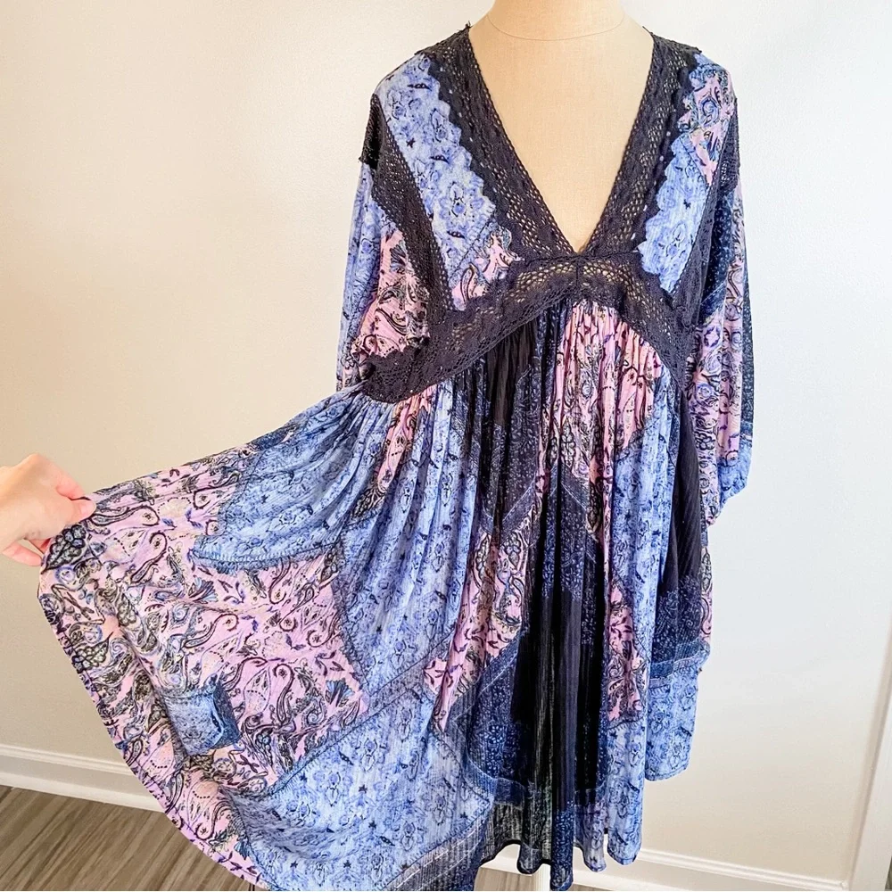 Free People Moon Child Lakeside Boho Tunic Dress - Picture 13 of 16